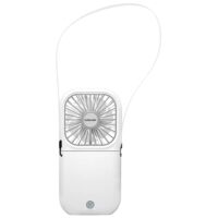 Ventilatore Portatile da Collo e Mano Eurolamp | 3 Velocità, Pieghevole, 2500mAh - immagine 3