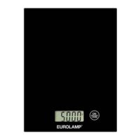Bilancia Cucina Digitale Eurolamp | Vetro Temperato Nero, Precisione 1g, Portata 5kg