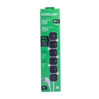 Multipresa 4 Schuko + 2 USB (Type A/C) Eurolamp | 3680W, Cavo 2m, Fast Charge PD 20W - immagine 5