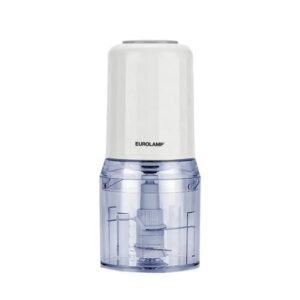 Multi-tritatutto elettrico bianco Eurolamp 400W con contenitore da 500ml e doppie lame in acciaio inox.