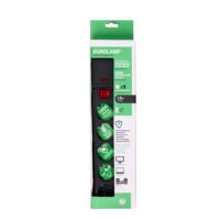 Multipresa con Protezione Sovratensione 1300J Eurolamp | 5 Prese, Cavo 1,5m, 3500W - immagine 2