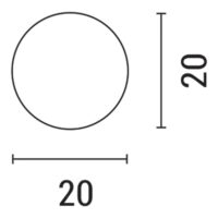 Sfera in PMMA Eurolamp Ø20cm | Attacco E27, IP65, Resistente agli Urti IK07 - immagine 3