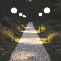 Sfera in PMMA Eurolamp Ø30cm | Attacco E27, IP65, Resistente agli Urti IK07 - immagine 2