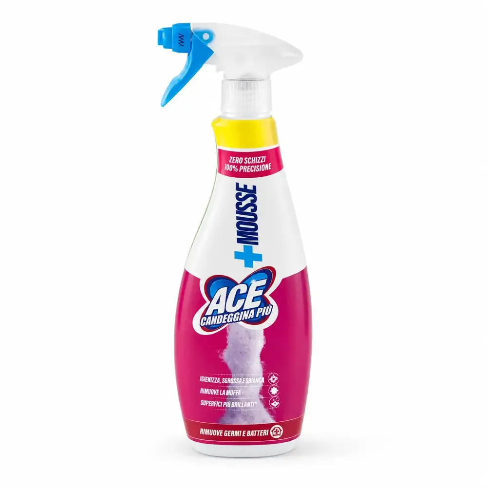 Multipacco 10x Ace Candeggina Più Mousse | Spray Igienizzante, Formula Attiva, Efficacia Anti-Goccia - immagine 1