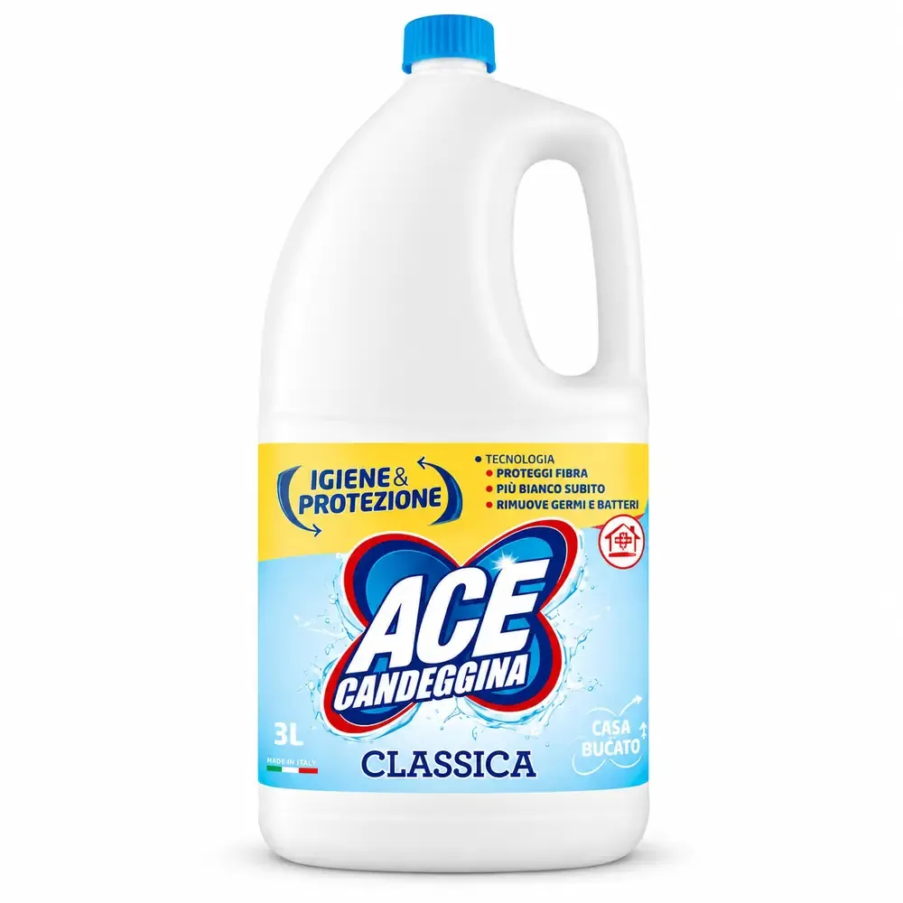 Multipacco 6x Ace Candeggina Classica 3L | Maxi Formato, Igiene Profonda Casa e Bucato, Convenienza Professionale - immagine 3