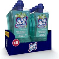 Multipacco 8x Ace Pavimenti Talco e Muschio | Igienizzante Delicato, Azione Profonda, Profumo Avvolgente, Formato Scorta