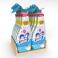 Multipacco 10x Ace Spray Bagno Orchidea e Gelsomino | Igienizzante Anti-Calcare, Brillantante, Profumazione Intensa, Scorta Professionale