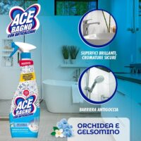 Multipacco 10x Ace Spray Bagno Orchidea e Gelsomino | Igienizzante Anti-Calcare, Brillantante, Profumazione Intensa, Scorta Professionale - immagine 4
