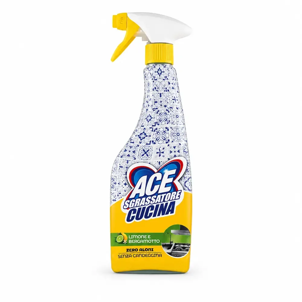Multipacco 8x Ace Sgrassatore Universale | Potenza Anti-Grasso, Pulizia Profonda Cucina, Azione Rapida, Senza Aloni, Scorta 4.8 Litri - immagine 2