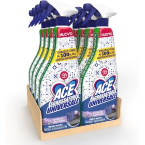 Multipacco da 8 flaconi Ace Sgrassatore + Anticalcare profumazione Orchidea e Gelsomino.