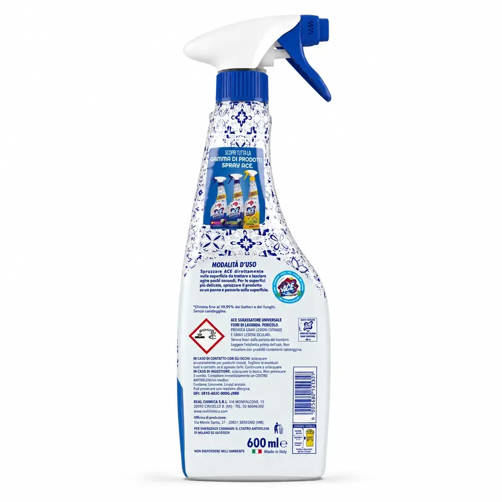 Multipacco 8x Ace Sgrassatore Anticalcare | Formula con Candeggina, Azione Profonda, Profumo Gelsomino, Brillantezza Specchiante - immagine 4