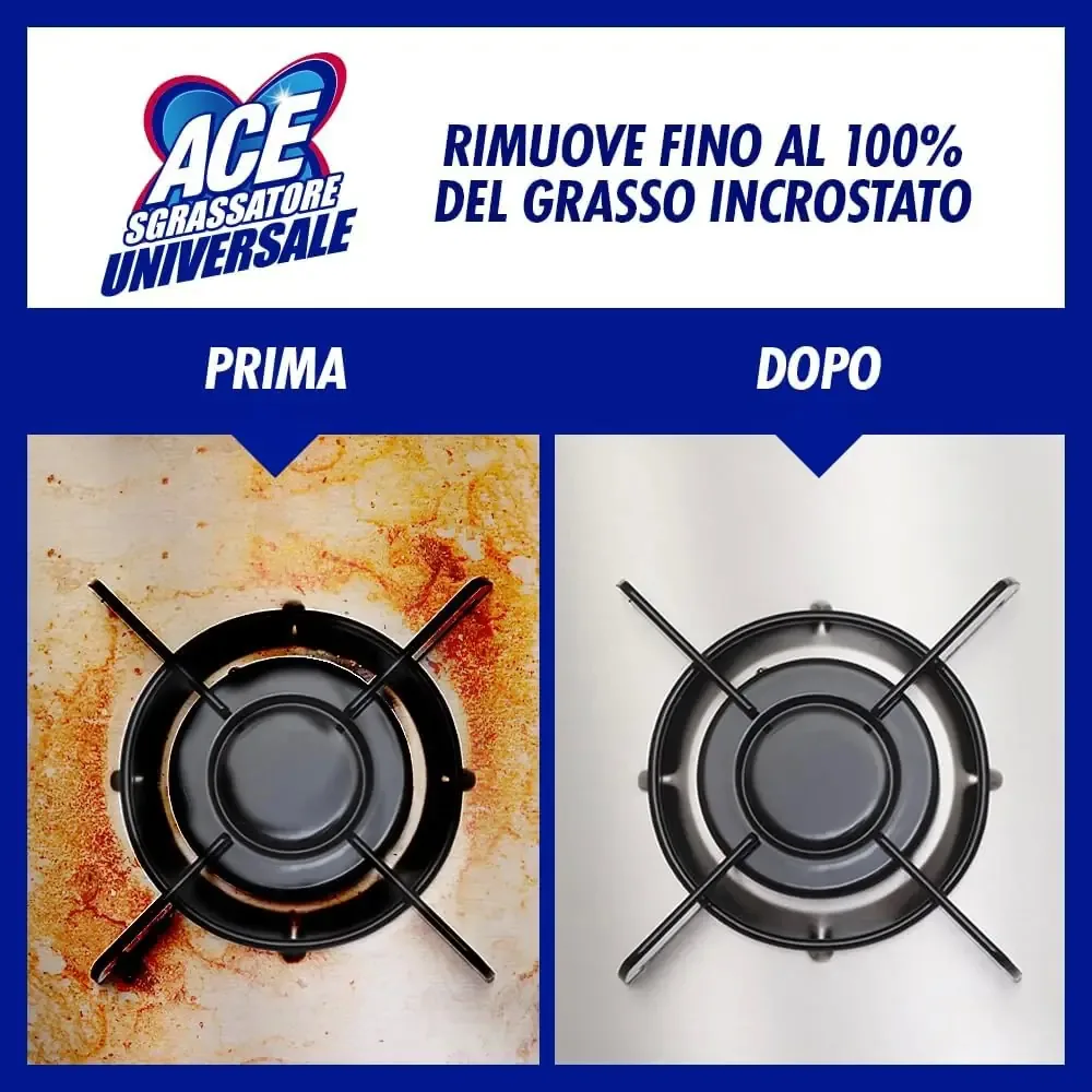 Multipacco 8x Ace Sgrassatore Anticalcare | Formula Igienizzante, Profumo Orchidea e Gelsomino, Scorta Convenienza 4.8L - immagine 6