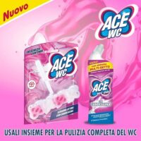 Multipacco 12x Ace WC Candeggina | Igienizzante Profondo, Rimuove Macchie e Germi, Brillantezza Duratura, Maxi Formato Scorta - immagine 3