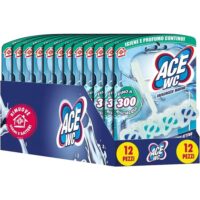 Multipacco 12x Ace WC Freschezza Marina | Azione Igienizzante, Profumo Duraturo, Gel Sbiancante, Scorta 8.4 Litri