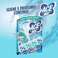Multipacco 12x Ace WC Freschezza Marina | Azione Igienizzante, Profumo Duraturo, Gel Sbiancante, Scorta 8.4 Litri - immagine 3