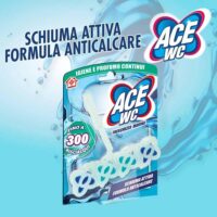 Multipacco 12x Ace WC Freschezza Marina | Azione Igienizzante, Profumo Duraturo, Gel Sbiancante, Scorta 8.4 Litri - immagine 4