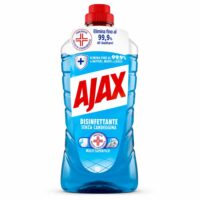 Multipacco 12x Ajax Disinfettante Pavimenti | Detergente Igienizzante, Formula Attiva, Pulizia Profonda, Scorta 15 Litri