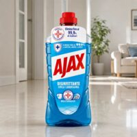 Multipacco 12x Ajax Disinfettante Pavimenti | Detergente Igienizzante, Formula Attiva, Pulizia Profonda, Scorta 15 Litri - immagine 6