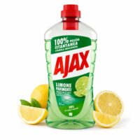 Multipacco 12x Ajax Pavimenti Limone | Detergente Super Sgrassante, Formula Attiva, Profumo Intenso, Scorta 15 Litri - immagine 4