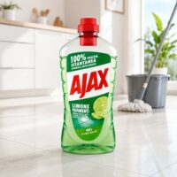 Multipacco 12x Ajax Pavimenti Limone | Detergente Super Sgrassante, Formula Attiva, Profumo Intenso, Scorta 15 Litri - immagine 6