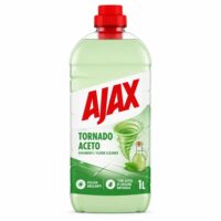 Multipacco 12x Ajax Aceto | Detergente Pavimenti Forza Naturale, Azione Sgrassante, Brillantezza Senza Aloni, Scorta 12 Litri
