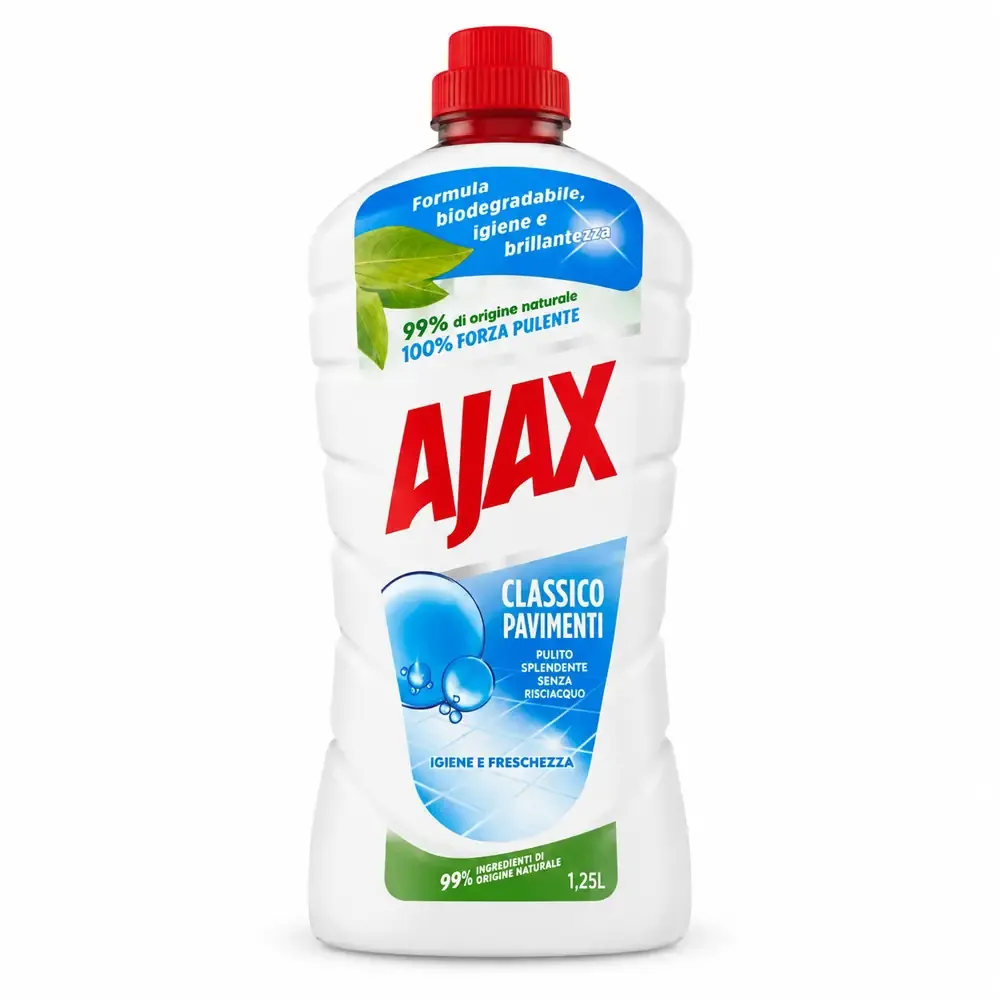 23164-jpg.webp Multipacco 12x Ajax Pavimenti Classico | Detergente Universale, Formula Originale, Azione Igienizzante, Scorta 15 Litri - immagine 1