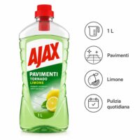 Multipacco 12x Ajax Tornado Limone | Detergente Multiuso, Forza Sgrassante Extra, Freschezza Agrumata, Scorta 12 Litri - immagine 6