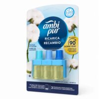 Multipacco 7x Ambi Pur 3Volution Ricarica | Fragranza Nuvole di Cotone, Tecnologia a 3 Profumi, Diffusione Continua, Scorta 140ml - immagine 2