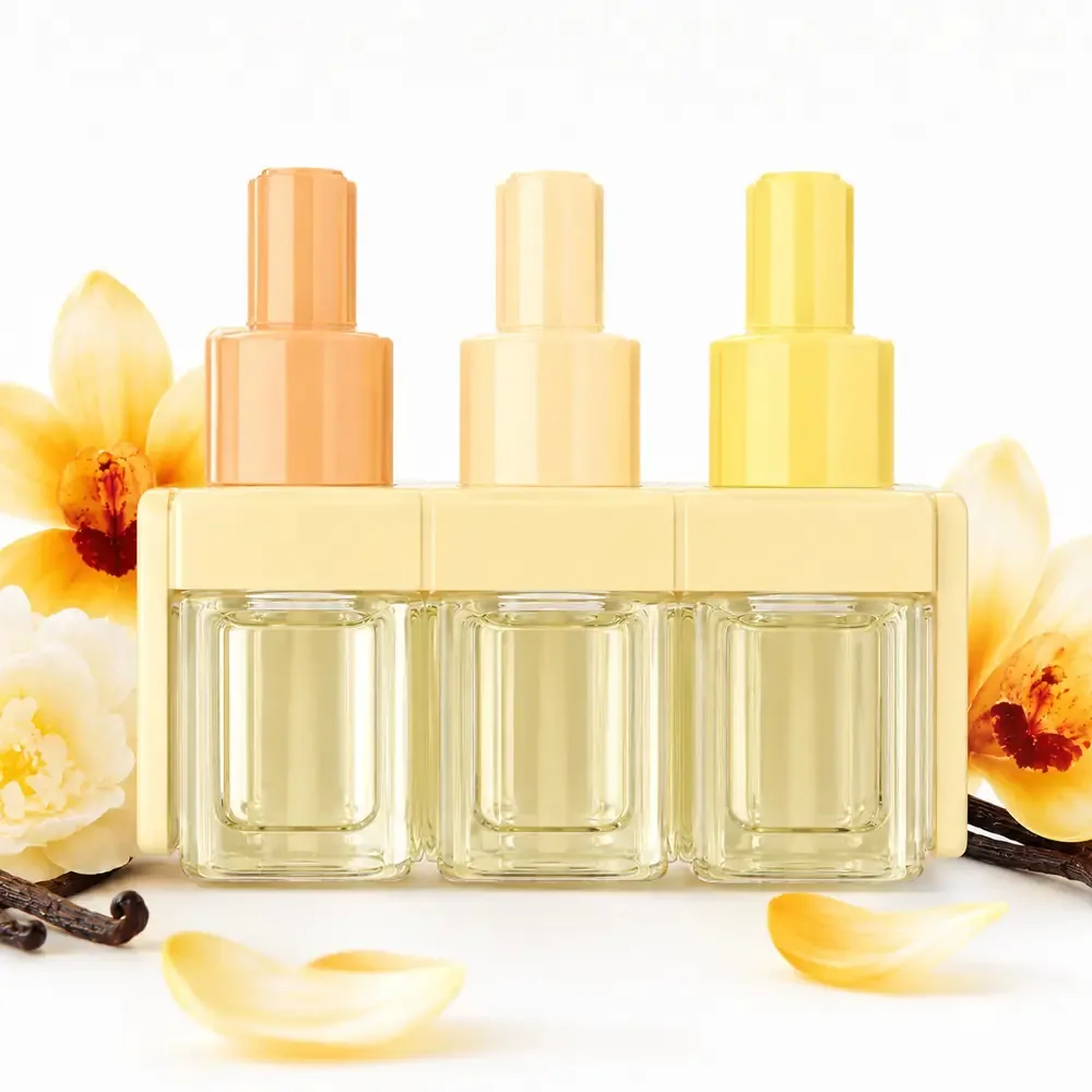 Multipacco 7x Ambi Pur 3Volution Ricarica | Fragranza Oro e Fiori di Vaniglia, Tecnologia 3 Profumi Alternati, Lunga Durata, Scorta 140ml - immagine 5