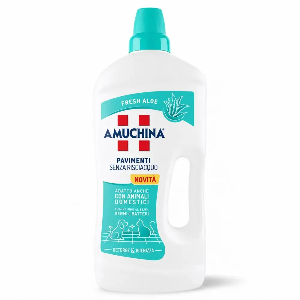 23201-jpg.webp Multipacco 7x Amuchina Pavimenti Fresh Aloe | Detergente Disinfettante, Azione Igienizzante, Profumo di Aloe, Scorta 7 Litri - immagine 1