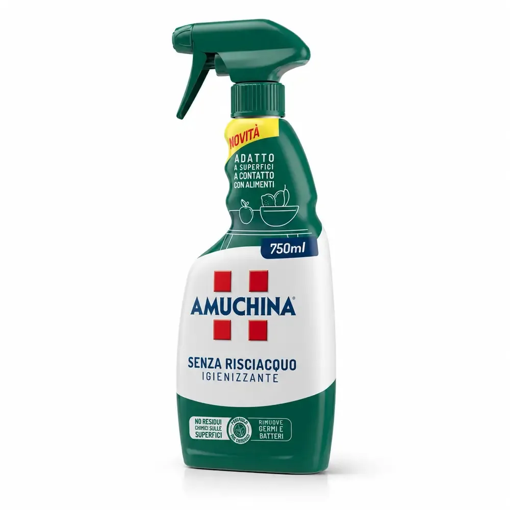 Multipacco 12x Amuchina Igienizzante Superfici | Spray Senza Risciacquo, Azione Disinfettante, Pulizia Rapida, Scorta 9 Litri - immagine 2