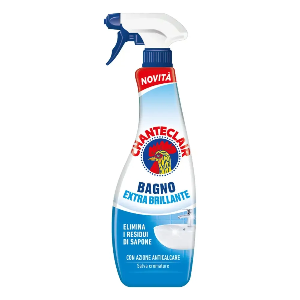 23219-jpg.webp Multipacco 12x Chanteclair Bagno | Spray Detergente Anticalcare, Formula Extra Brillante, Pulizia Profonda, Scorta 7,5 Litri - immagine 1
