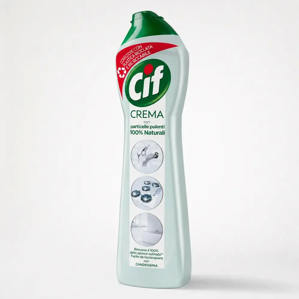 Multipacco 12x Cif Cremoso Original | Detergente in Crema, Azione Profonda, Rimuove lo Sporco Difficile, Scorta 3 Litri - immagine 3