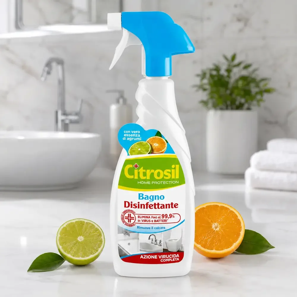 Multipacco 12x Citrosil Bagno | Disinfettante Igienizzante, Azione Anticalcare, Freschezza Limone, Scorta 7,8 Litri - immagine 5