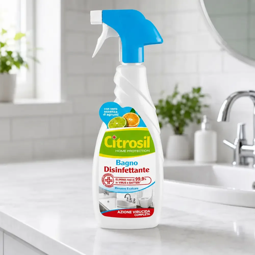 Multipacco 12x Citrosil Bagno | Disinfettante Igienizzante, Azione Anticalcare, Freschezza Limone, Scorta 7,8 Litri - immagine 4