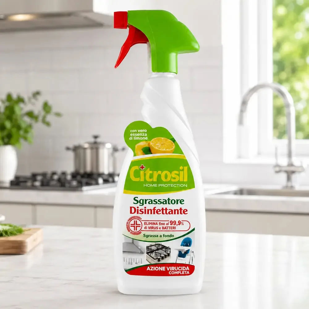 Multipacco 12x Citrosil Sgrassatore Disinfettante | Azione Antibatterica, Rimuove Grasso Ostinato, Uso Universale, Scorta 7,8 Litri - immagine 6