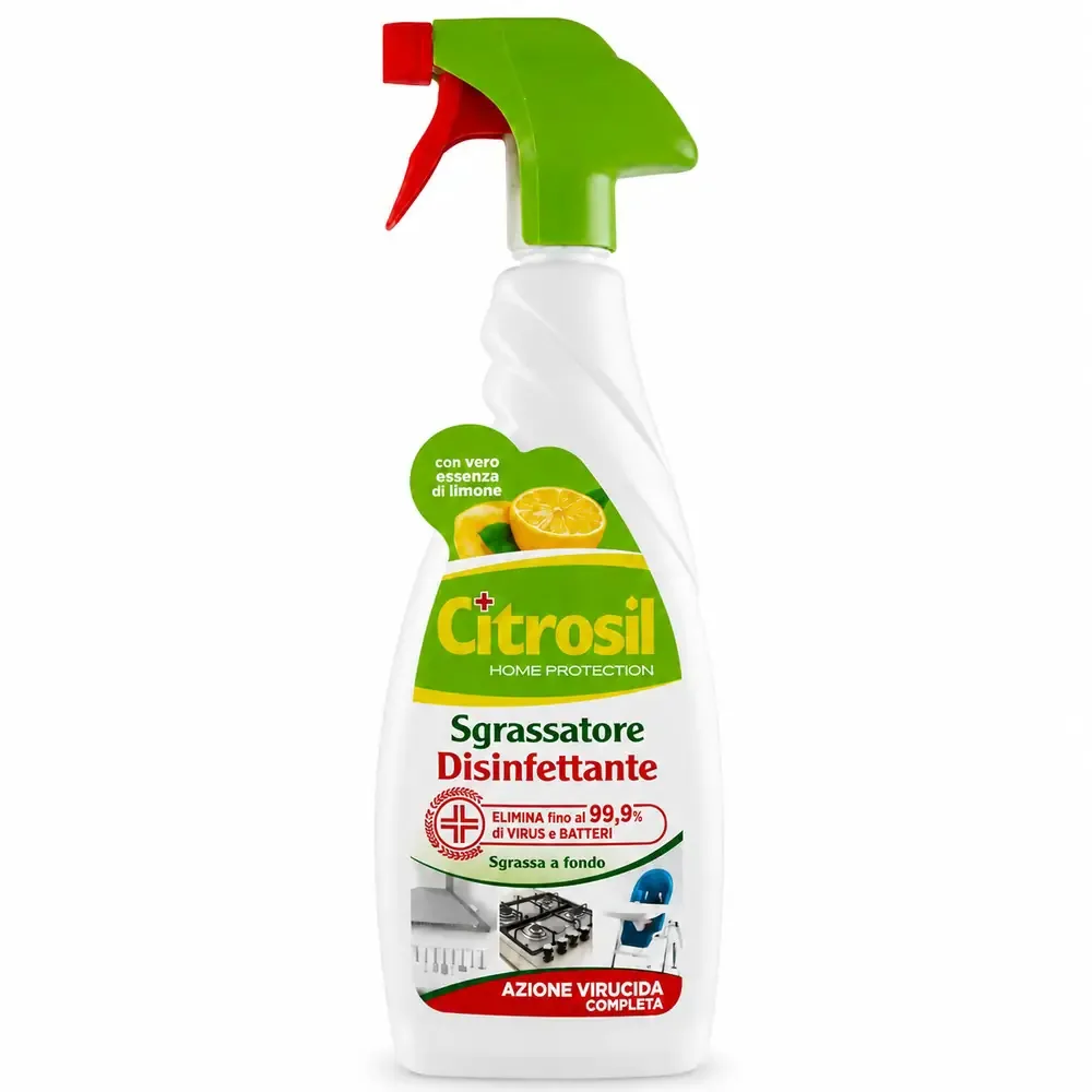 Multipacco 12x Citrosil Sgrassatore Disinfettante | Azione Antibatterica, Rimuove Grasso Ostinato, Uso Universale, Scorta 7,8 Litri - immagine 2