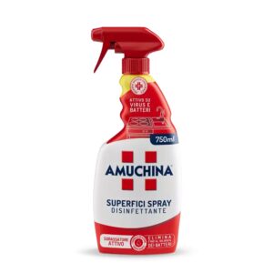 Set da 12 flaconi Amuchina Superfici Spray Disinfettante 750ml.